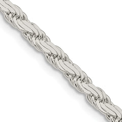 Sterling Silver 3.65mm Flat Rope ChainQFC223