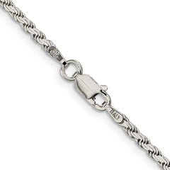 Sterling Silver 2.25mm Flat Rope ChainQFC23