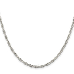 Sterling Silver 2.75mm Loose Rope ChainQFC44