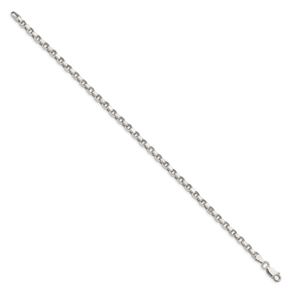 Sterling Silver 3.5mm Diamond-cut Rolo Chain QFC51-8