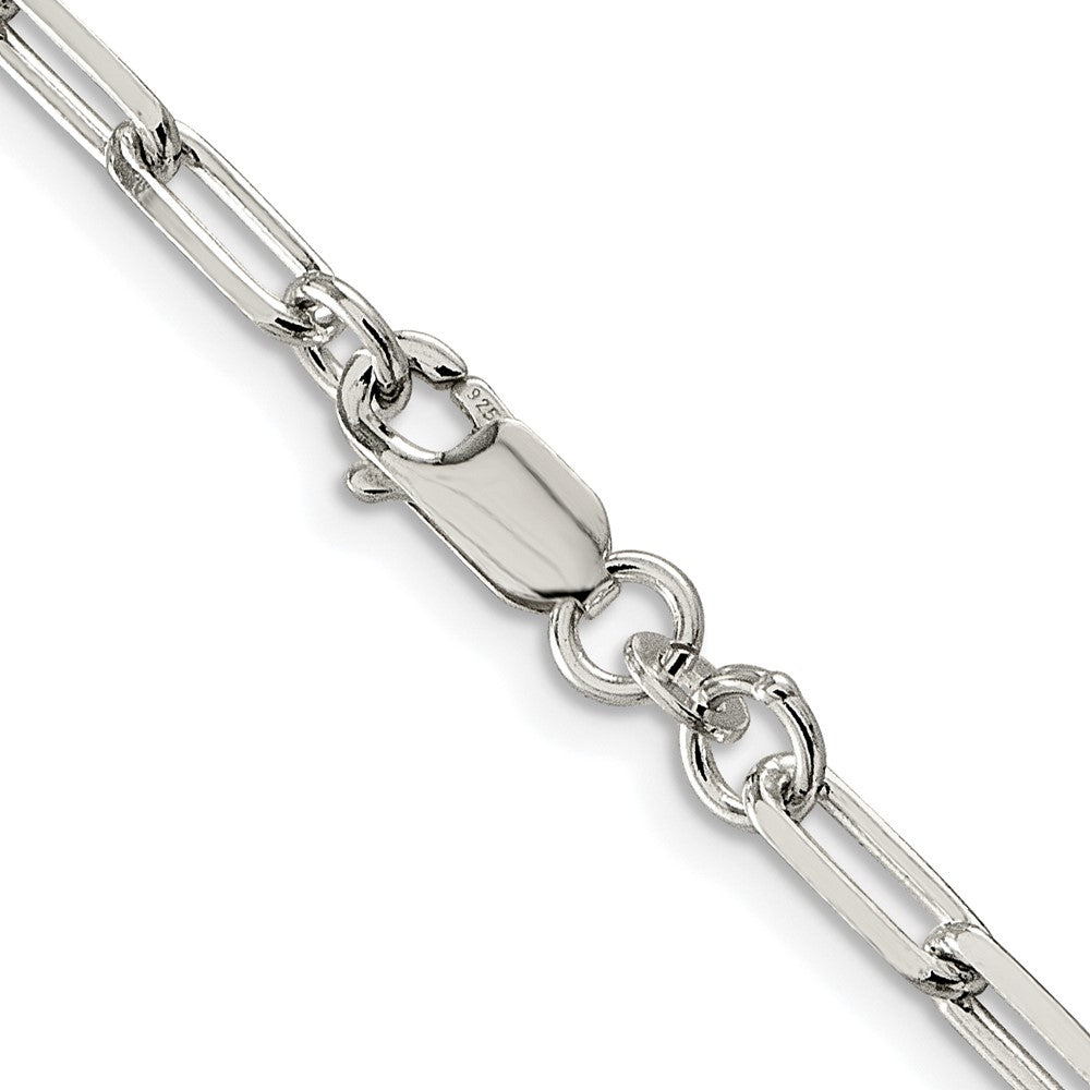 Sterling Silver Rhodium-plated 4.25mm Elongated Open Link ChainQFC54R