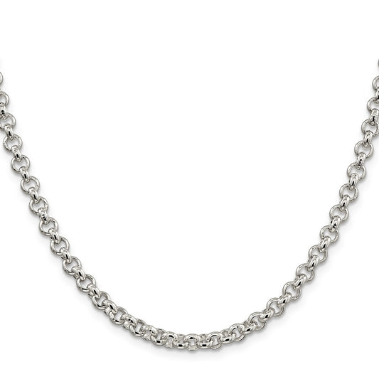 Sterling Silver 5mm Rolo ChainQFC6