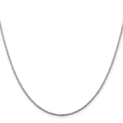 Sterling Silver Rhodium-plated 1.3mm Loose Rope ChainQFC67R