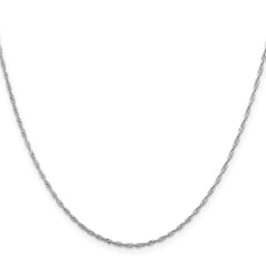 Sterling Silver Rhodium-plated 1.4mm Singapore ChainQFC68R
