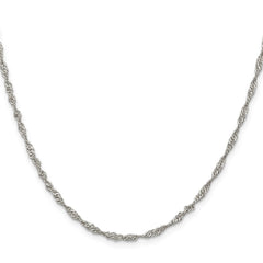 Sterling Silver 2.25mm Singapore ChainQFC69