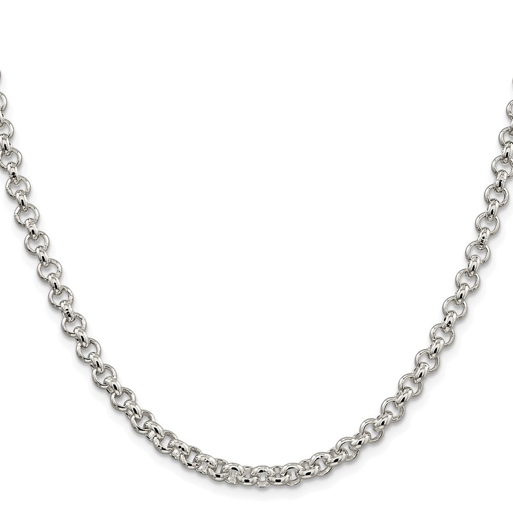 Sterling Silver Rhodium-plated 5mm Rolo ChainQFC6R