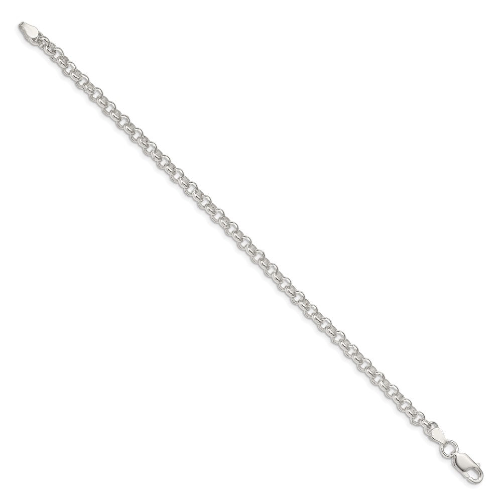 Sterling Silver 4.75mm Rolo Bracelet QFC76-8