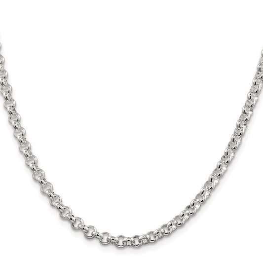 Sterling Silver Rhodium-plated 4.6mm Rolo ChainQFC76R