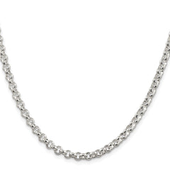 Sterling Silver Rhodium-plated 4.6mm Rolo ChainQFC76R