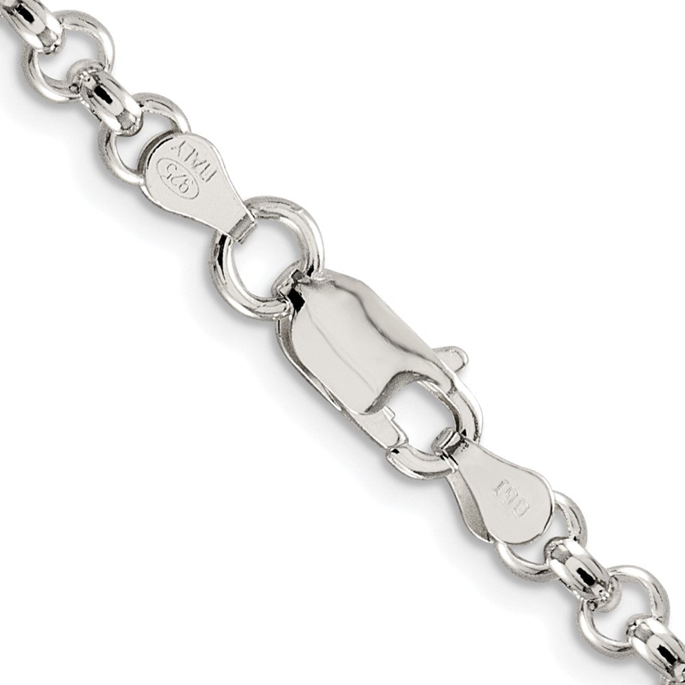 Sterling Silver Rhodium-plated 4.6mm Rolo ChainQFC76R