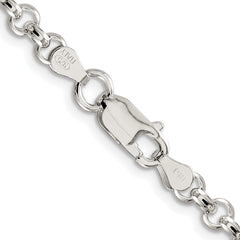 Sterling Silver Rhodium-plated 4.6mm Rolo ChainQFC76R
