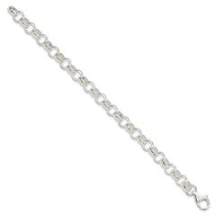 Sterling Silver 8.00mm Belcher Light Bracelet QFC79-7.5