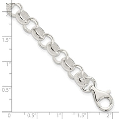 Sterling Silver 8.00mm Belcher Light Bracelet QFC79-7.5