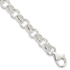 Sterling Silver 8.00mm Belcher Light Bracelet QFC79-7.5