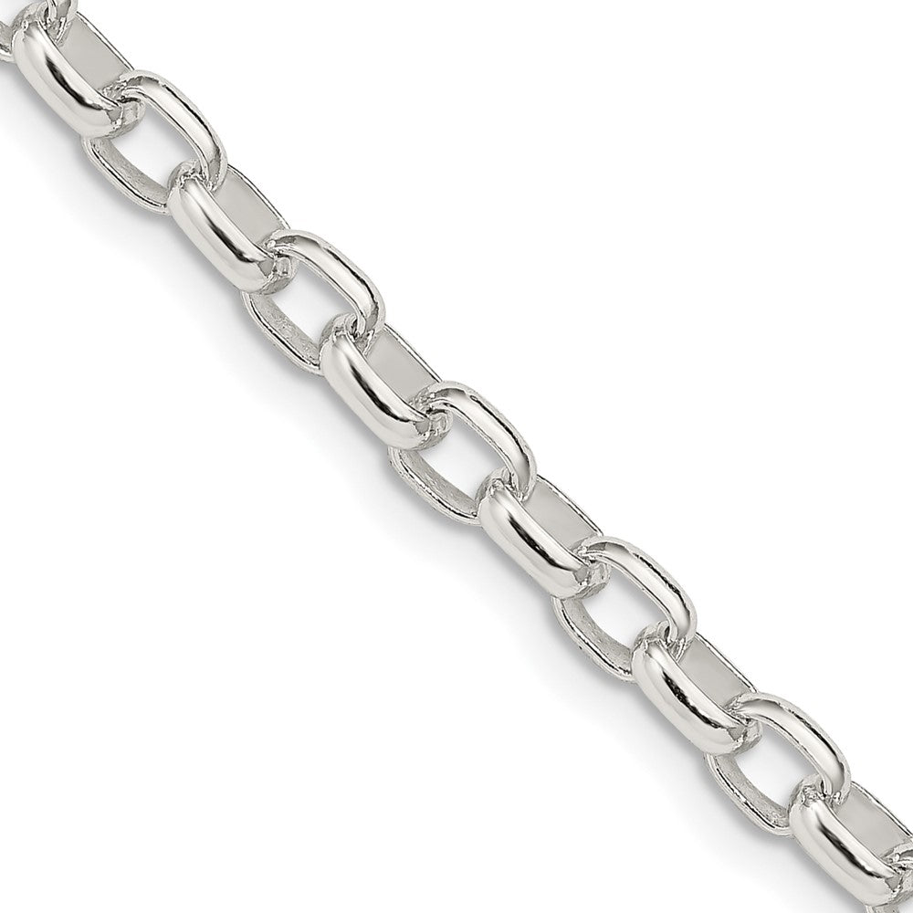 Sterling Silver 4.4mm Oval Fancy Rolo ChainQFC87