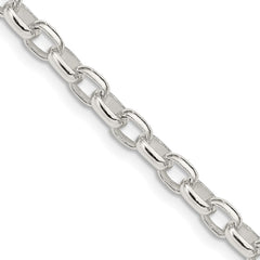 Sterling Silver 4.4mm Oval Fancy Rolo ChainQFC87
