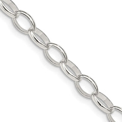 Sterling Silver 5mm Fancy Rolo ChainQFC88