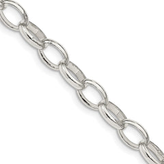 Sterling Silver 8mm Fancy Rolo ChainQFC89
