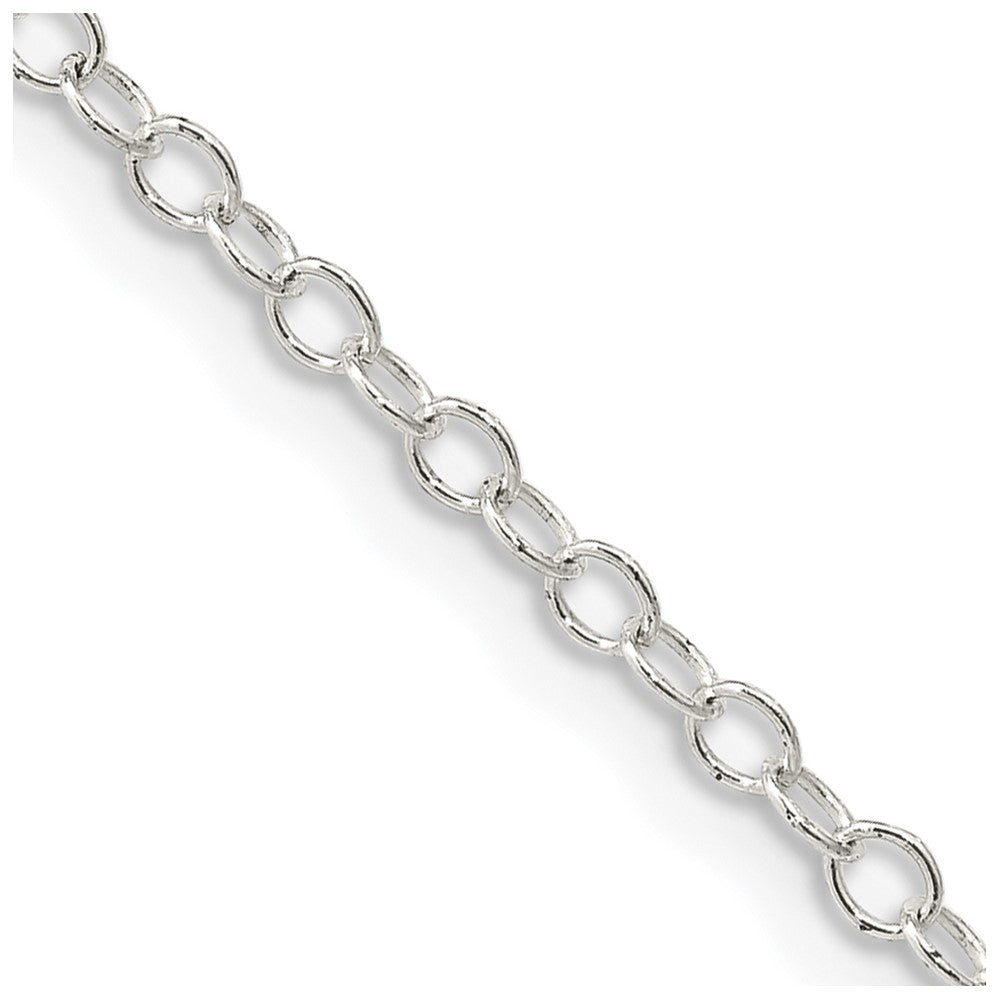 Sterling Silver 2.25mm Oval Cable ChainQFC93