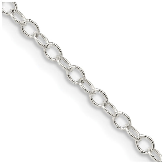 Sterling Silver 2.25mm Oval Cable ChainQFC93