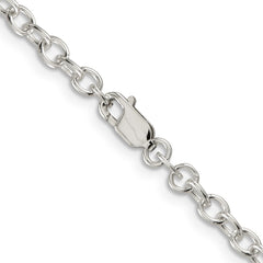 Sterling Silver 3.75mm Oval Cable ChainQFC94