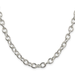 Sterling Silver 6.8mm Oval Cable ChainQFC97