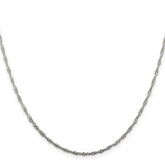 Sterling Silver 1.75mm Singapore ChainQFC98
