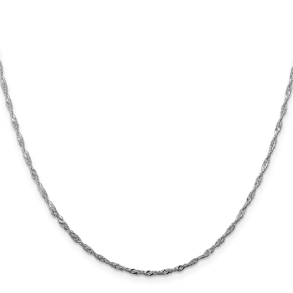 Sterling Silver Rhodium-plated 1.75mm Singapore ChainQFC98R