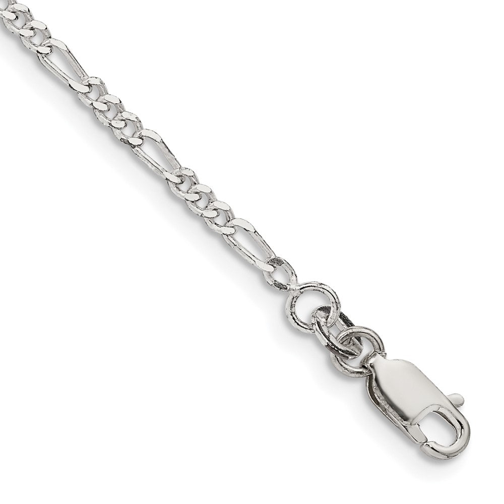 Sterling Silver 2.25mm Figaro Chain QFG060-8