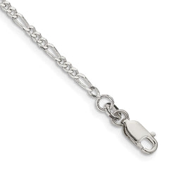 Sterling Silver 2.25mm Figaro Chain QFG060-8