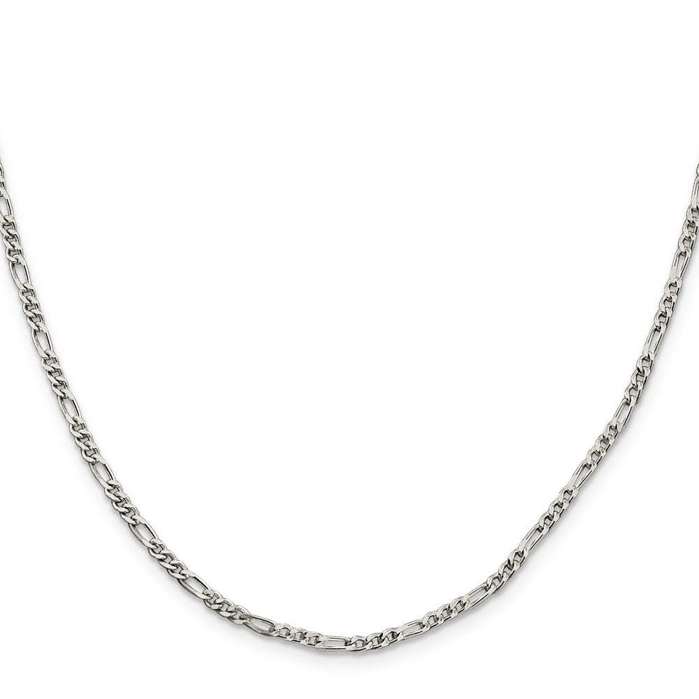 Sterling Silver 2.5mm Figaro ChainQFG070