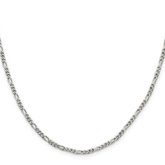 Sterling Silver 2.5mm Figaro ChainQFG070