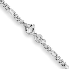 Sterling Silver Rhodium-plated 2.5mm Figaro ChainQFG070R