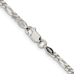 Sterling Silver 2.85mm Figaro ChainQFG080