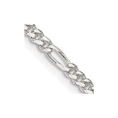 Sterling Silver 2.85mm Figaro ChainQFG080