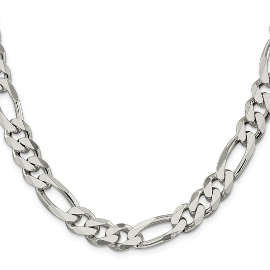 Sterling Silver 10.75mm Figaro ChainQFG300