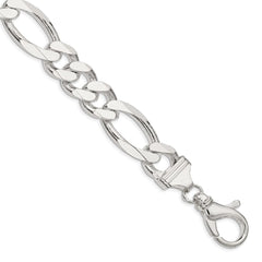 Sterling Silver 15mm Figaro Chain QFG400-8