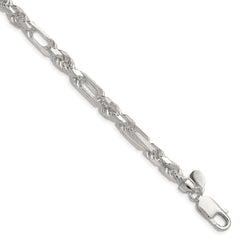Sterling Silver 6mm D/C Figarope Chain QFGR110-8