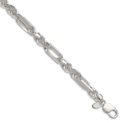 Sterling Silver 8mm D/C Figarope Chain QFGR150-8