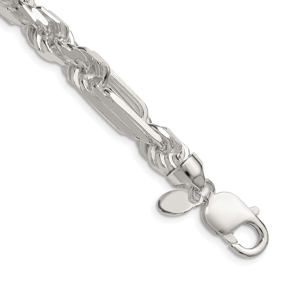 Sterling Silver 8mm D/C Figarope ChainQFGR150