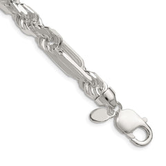 Sterling Silver 8mm D/C Figarope ChainQFGR150