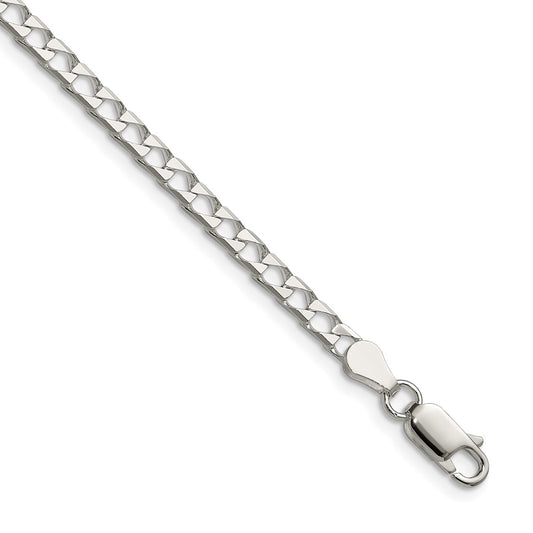 Sterling Silver 3.25mm D/C Square Curb ChainQFOC120