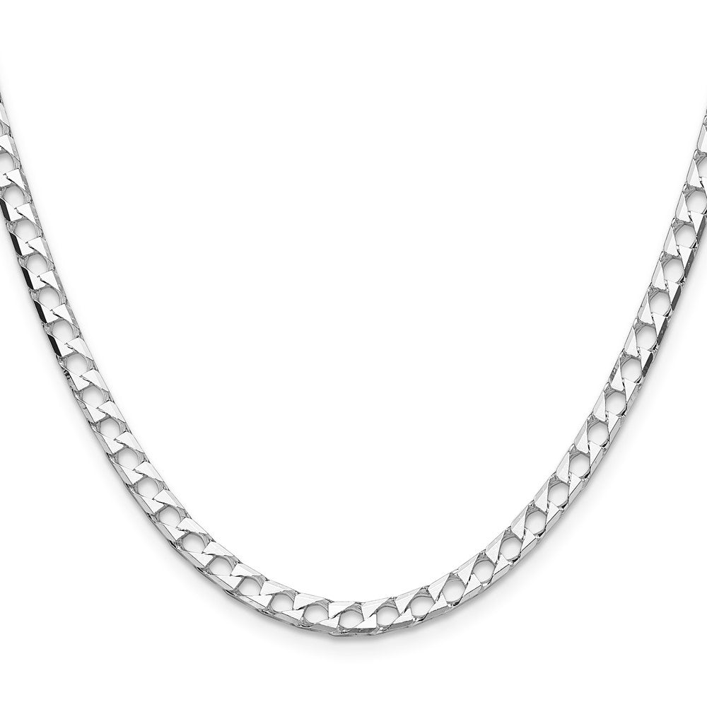 Sterling Silver 4mm D/C Square Curb ChainQFOC150