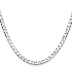 Sterling Silver 4mm D/C Square Curb ChainQFOC150