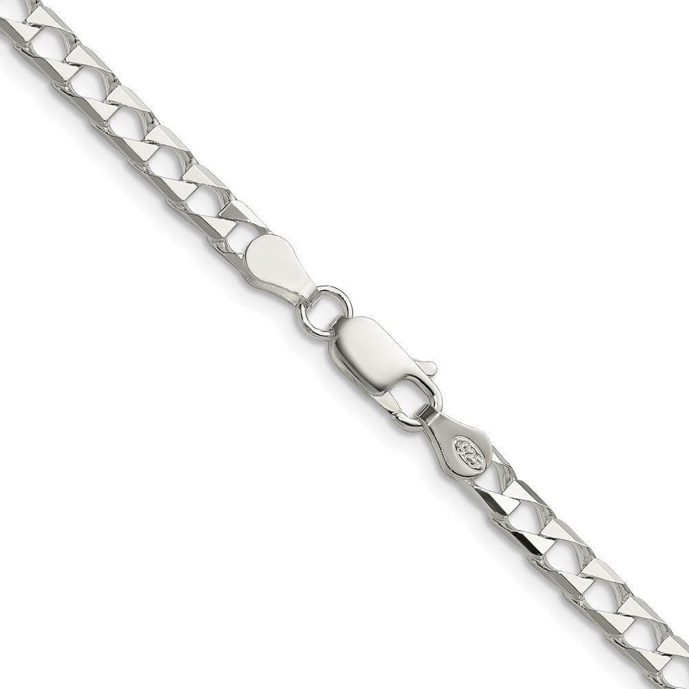 Sterling Silver 4mm D/C Square Curb ChainQFOC150