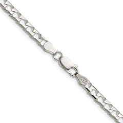 Sterling Silver 4mm D/C Square Curb ChainQFOC150