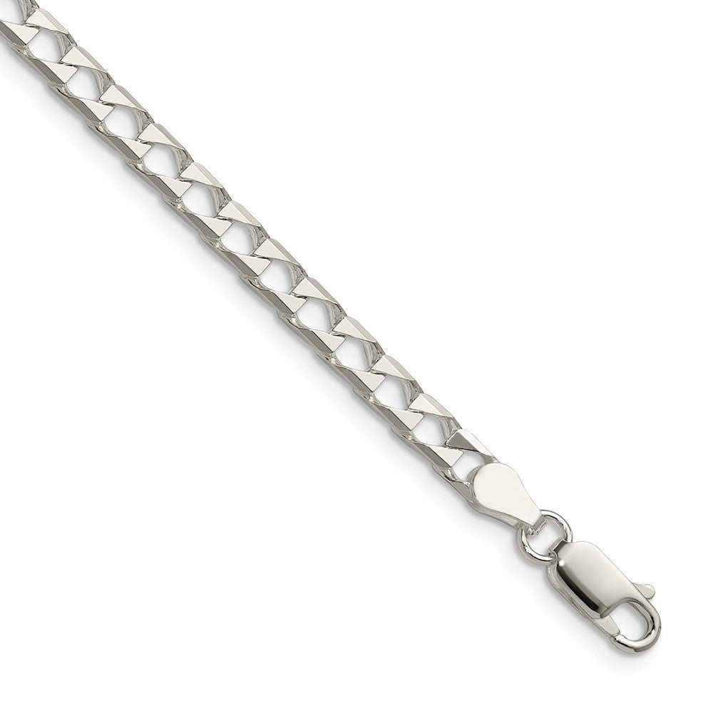Sterling Silver 4mm D/C Square Curb ChainQFOC150
