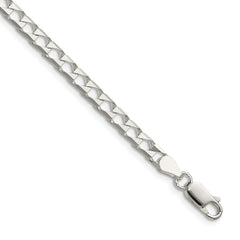 Sterling Silver 4mm D/C Square Curb ChainQFOC150