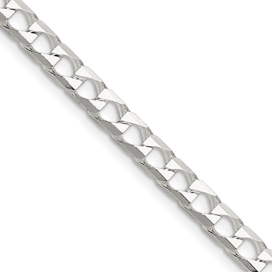 Sterling Silver 5mm D/C Square Curb ChainQFOC180