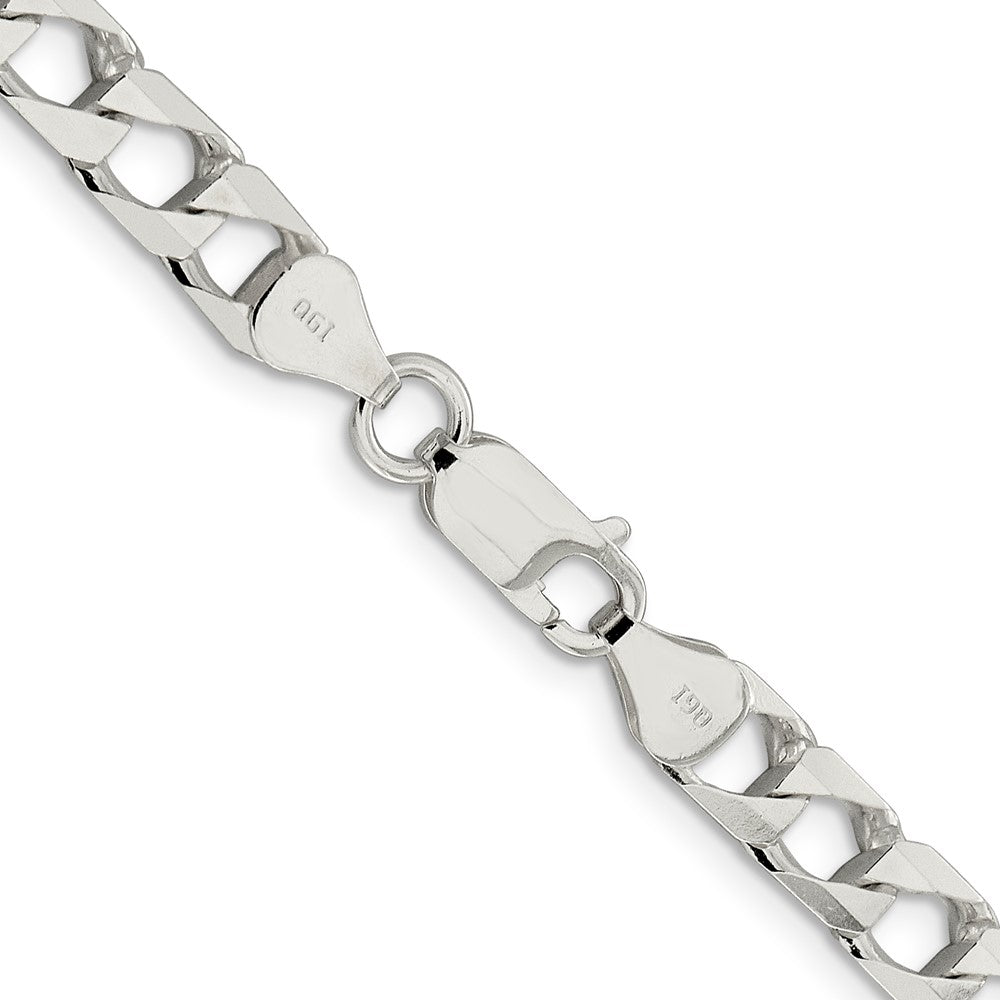Sterling Silver 6.25mm D/C Square Curb ChainQFOC220